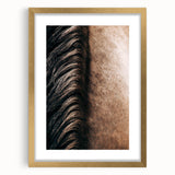 Close-Up Horse Mane - Rustic Farmhouse Wall Art for Country Living