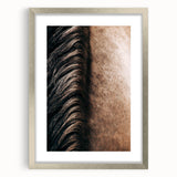 Close-Up Horse Mane - Rustic Farmhouse Wall Art for Country Living