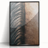 Close-Up Horse Mane - Rustic Farmhouse Wall Art for Country Living