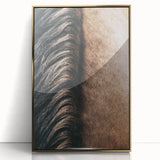 Close-Up Horse Mane - Rustic Farmhouse Wall Art for Country Living
