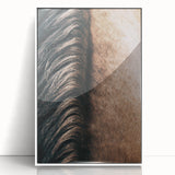 Close-Up Horse Mane - Rustic Farmhouse Wall Art for Country Living