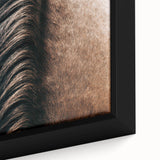Close-Up Horse Mane - Rustic Farmhouse Wall Art for Country Living