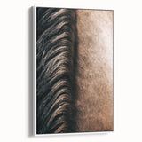 Close-Up Horse Mane - Rustic Farmhouse Wall Art for Country Living