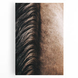 Close-Up Horse Mane - Rustic Farmhouse Wall Art for Country Living