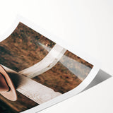 Classic Cowboy Hat on Fence - Rustic Farmhouse Wall Art for Country Decor