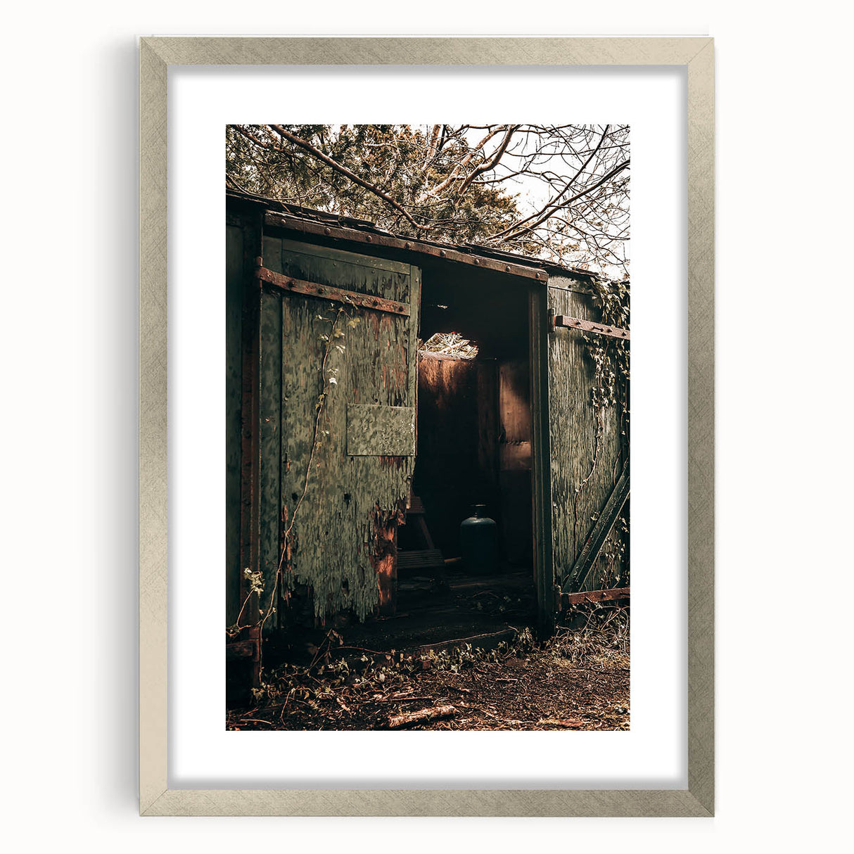 Rustic Weathered Shed - Farmhouse Wall Art for Vintage Country Homes