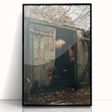 Rustic Weathered Shed - Farmhouse Wall Art for Vintage Country Homes