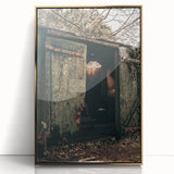 Rustic Weathered Shed - Farmhouse Wall Art for Vintage Country Homes