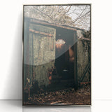 Rustic Weathered Shed - Farmhouse Wall Art for Vintage Country Homes