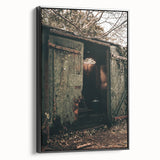 Rustic Weathered Shed - Farmhouse Wall Art for Vintage Country Homes