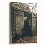 Rustic Weathered Shed - Farmhouse Wall Art for Vintage Country Homes