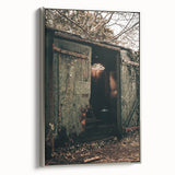 Rustic Weathered Shed - Farmhouse Wall Art for Vintage Country Homes