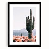 Tall Desert Cactus - Rustic Farmhouse Wall Art for Country Living Homes