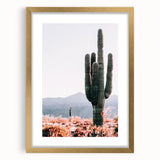 Tall Desert Cactus - Rustic Farmhouse Wall Art for Country Living Homes