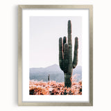 Tall Desert Cactus - Rustic Farmhouse Wall Art for Country Living Homes