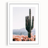 Tall Desert Cactus - Rustic Farmhouse Wall Art for Country Living Homes