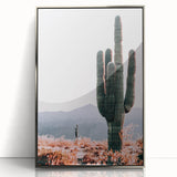 Tall Desert Cactus - Rustic Farmhouse Wall Art for Country Living Homes