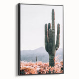 Tall Desert Cactus - Rustic Farmhouse Wall Art for Country Living Homes