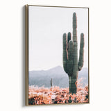 Tall Desert Cactus - Rustic Farmhouse Wall Art for Country Living Homes