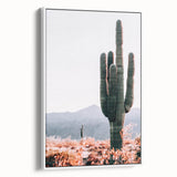 Tall Desert Cactus - Rustic Farmhouse Wall Art for Country Living Homes