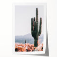 Tall Desert Cactus - Rustic Farmhouse Wall Art for Country Living Homes
