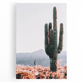 Tall Desert Cactus - Rustic Farmhouse Wall Art for Country Living Homes