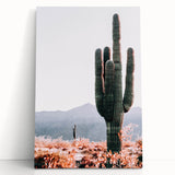 Tall Desert Cactus - Rustic Farmhouse Wall Art for Country Living Homes
