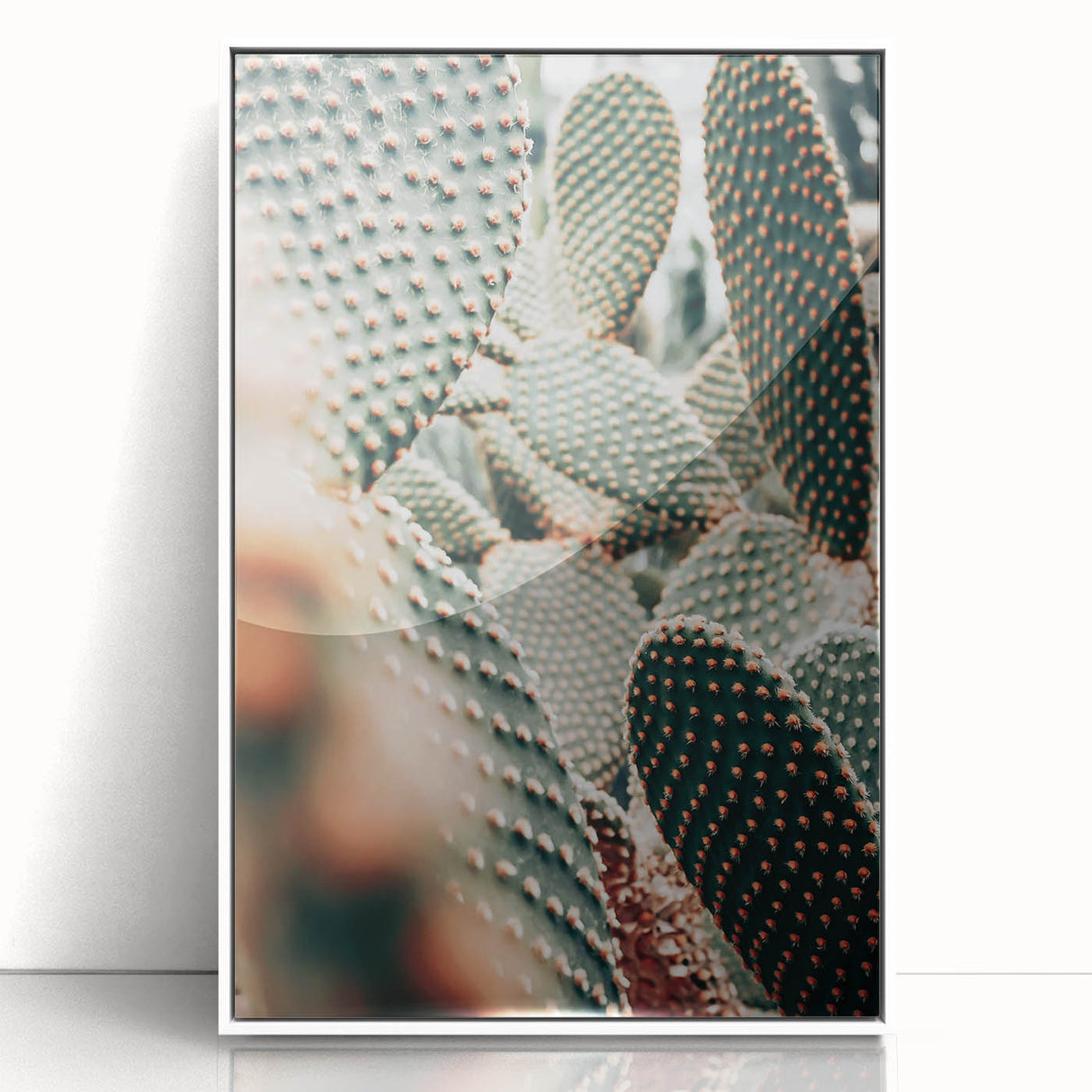 Clustered Cactus Pads - Rustic Desert-Inspired Farmhouse Wall Art Print