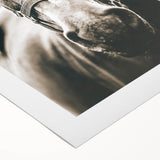 Gentle Horse Portrait - Rustic Farmhouse Wall Art for Country Decor