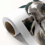 Gentle Horse Portrait - Rustic Farmhouse Wall Art for Country Decor