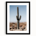 Desert Cactus Landscape - Rustic Farmhouse Wall Art for Country Decor