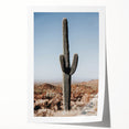 Desert Cactus Landscape - Rustic Farmhouse Wall Art for Country Decor