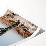 Desert Cactus Landscape - Rustic Farmhouse Wall Art for Country Decor