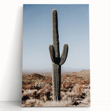 Desert Cactus Landscape - Rustic Farmhouse Wall Art for Country Decor
