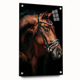 Elegant Horse Portrait - Rustic Farmhouse Wall Art for Country Decor