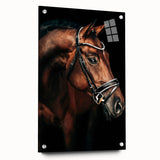 Elegant Horse Portrait - Rustic Farmhouse Wall Art for Country Decor