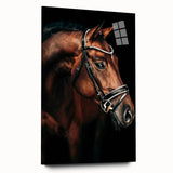 Elegant Horse Portrait - Rustic Farmhouse Wall Art for Country Decor