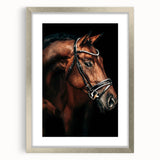 Elegant Horse Portrait - Rustic Farmhouse Wall Art for Country Decor