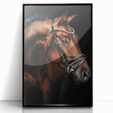 Elegant Horse Portrait - Rustic Farmhouse Wall Art for Country Decor