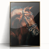 Elegant Horse Portrait - Rustic Farmhouse Wall Art for Country Decor