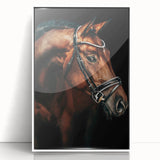 Elegant Horse Portrait - Rustic Farmhouse Wall Art for Country Decor