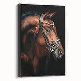 Elegant Horse Portrait - Rustic Farmhouse Wall Art for Country Decor