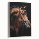 Elegant Horse Portrait - Rustic Farmhouse Wall Art for Country Decor