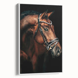 Elegant Horse Portrait - Rustic Farmhouse Wall Art for Country Decor