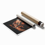 Elegant Horse Portrait - Rustic Farmhouse Wall Art for Country Decor