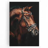 Elegant Horse Portrait - Rustic Farmhouse Wall Art for Country Decor