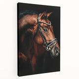 Elegant Horse Portrait - Rustic Farmhouse Wall Art for Country Decor