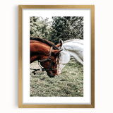 Farmhouse Wall Art with Horses – Rustic Farmhouse Decor, Country Style