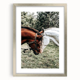 Farmhouse Wall Art with Horses – Rustic Farmhouse Decor, Country Style