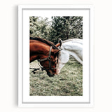 Farmhouse Wall Art with Horses – Rustic Farmhouse Decor, Country Style